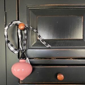 NWT CLAY CHICK CERAMICS Solid Ornament w/Ribbon